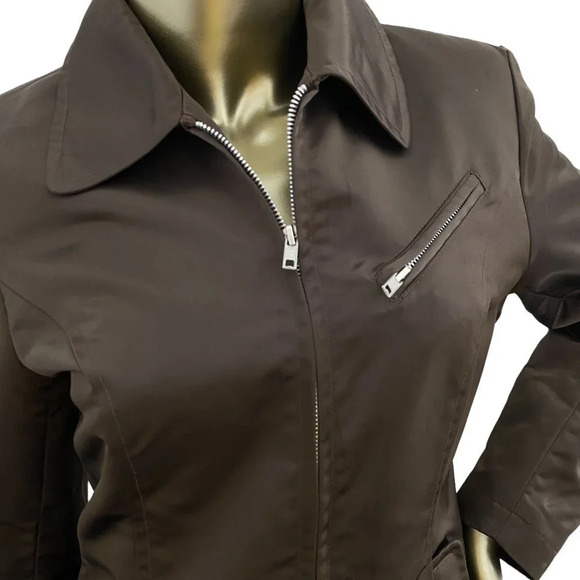 Henri Bendel Vintage Satin Zip-Up Jacket - Picture 4 of 11
